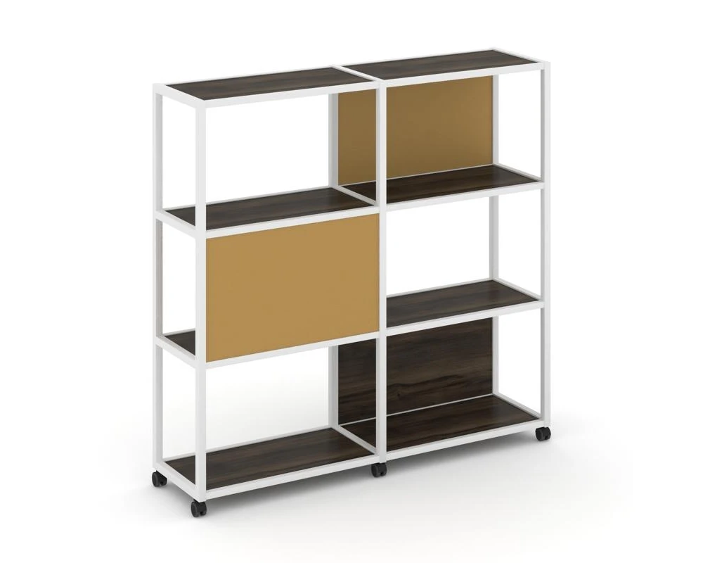 Стеллаж 4 уровня 2 секции VR.LT-STK-414.12 2370x400x1523 Шелф Мобайл / Shelf Mobile