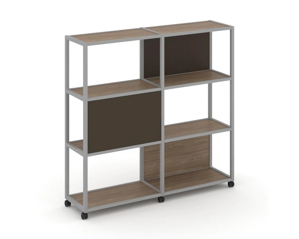 Стеллаж 4 уровня 2 секции VR.LT-STK-414.12 2370x400x1523 Шелф Мобайл / Shelf Mobile