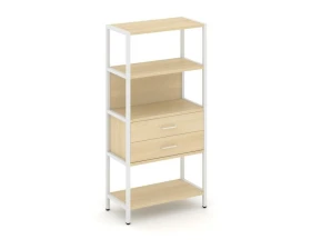 Односекционный стеллаж четырехярусный с ящиками 810х400х1613 Шелф Систем / Shelf System images