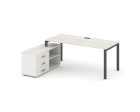 Стол письменный с греденцией левой на П-образном каркасе 1780x1580x750 Стайл Проджект Директ / Style Project Direct images