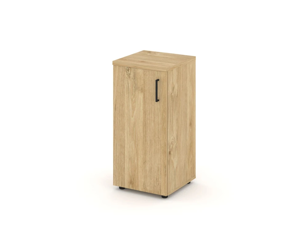 Шкаф низкий узкий левый закрытый 400x400x833 зад. стенка HDF Стайл Проджект / Style Project
