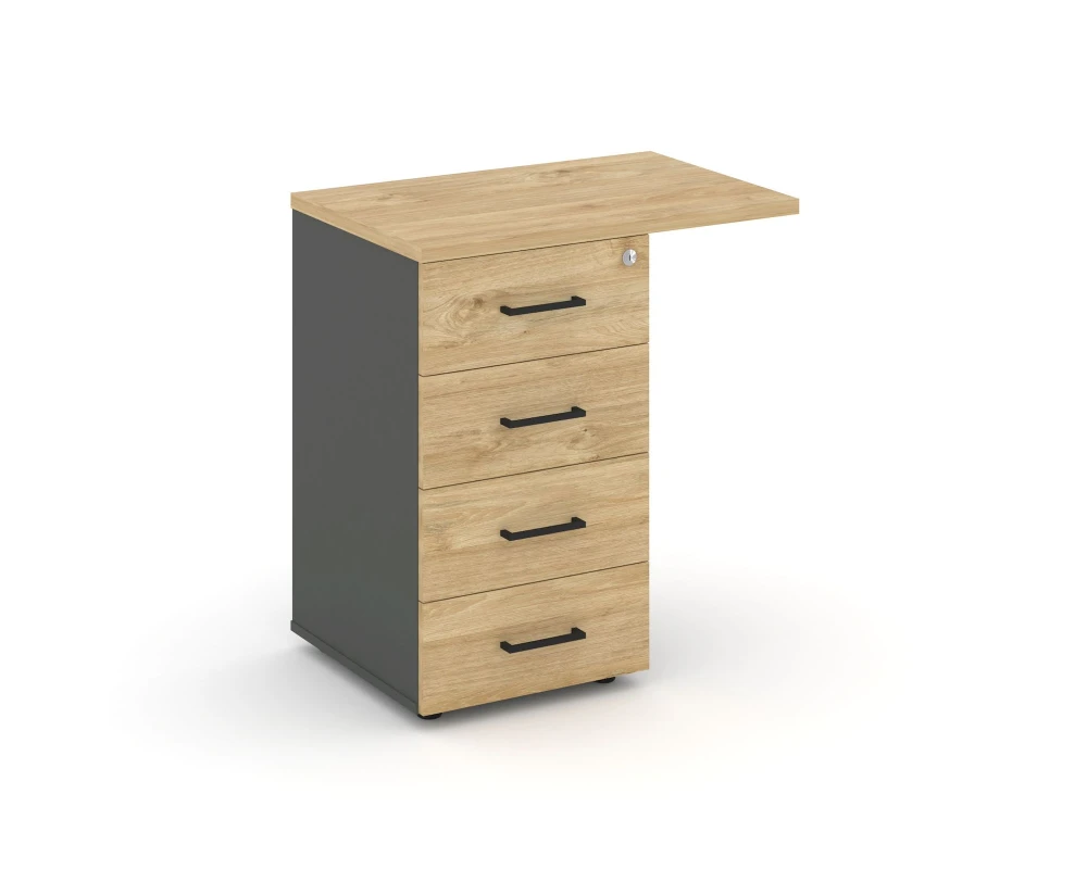 Тумба приставная с ящиками 416/700x460x750 Стайл Проджект / Style Project