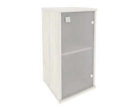 Шкаф низкий узкий 1 низкая дверь стекло правый 412x410x828 Стайл Систем / Style System images