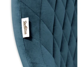 Стул SHT-ST38/S95-WH Велюр, Тихий океан/Прозрачный лак/Черный муар images